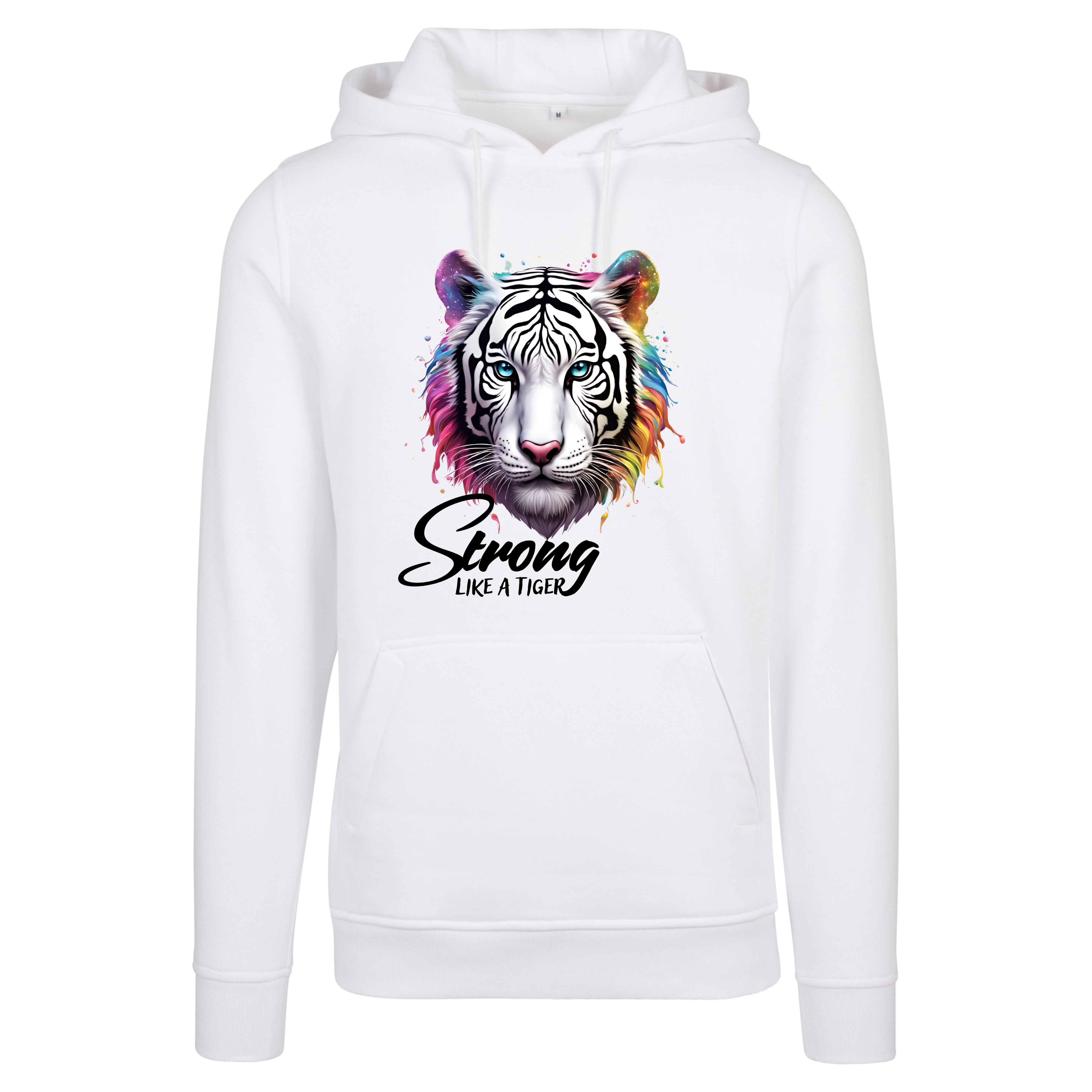 Ewirala PREMIUM Hoodie Unisex White Tiger
